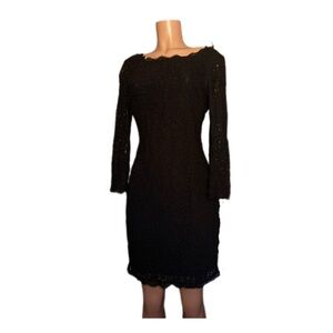 Elegant Black Lace Dress